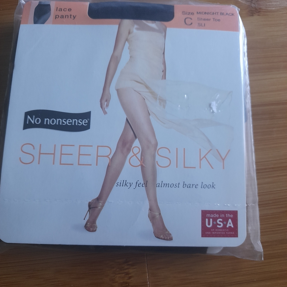 No Nonsense Sheer Tights – Nude & Black | Size C | Everyday Basics